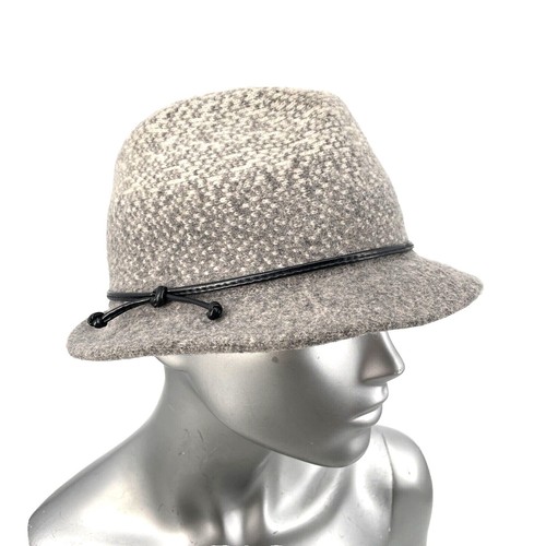 Vintage Knox Fedora Hat Size 7 Beige Plaid Wool Blend | eBay display picture 1