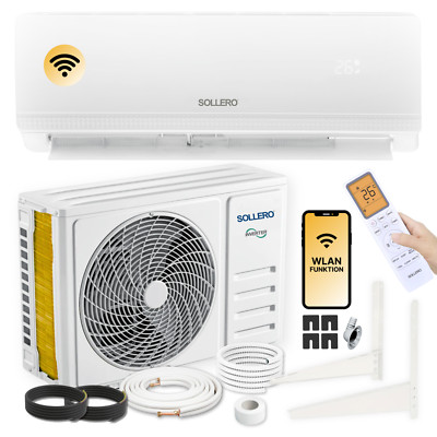 Sollero Split Klimaanlage 12000 BTU   3,5 kW A++ R32 mit WiFi-Steuerung