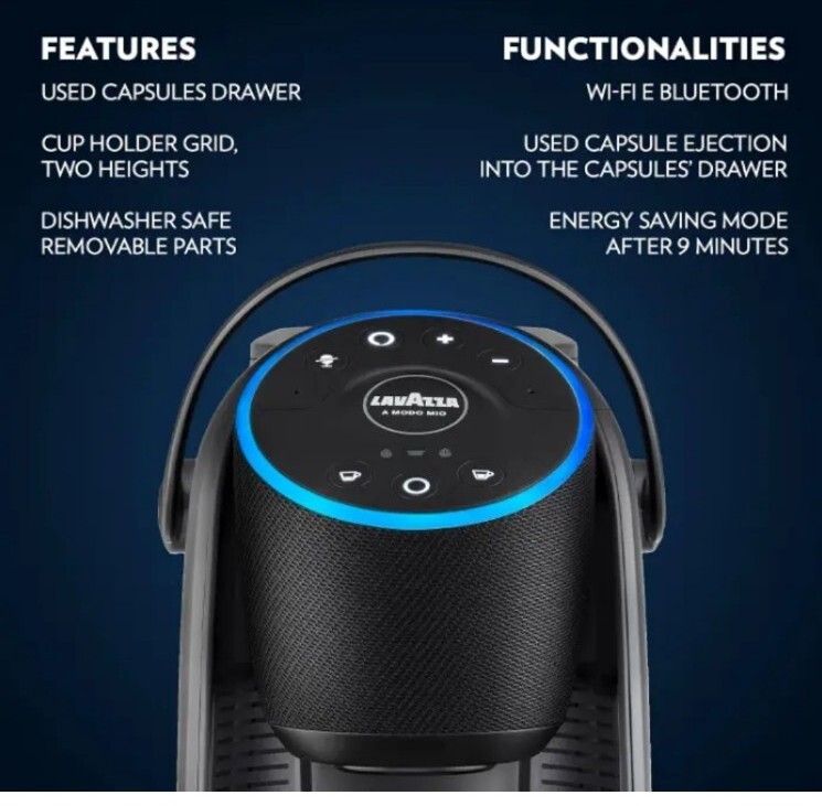 Lavazza Coffee Machine A Modo Mio Voicy Barista Pods Espresso with