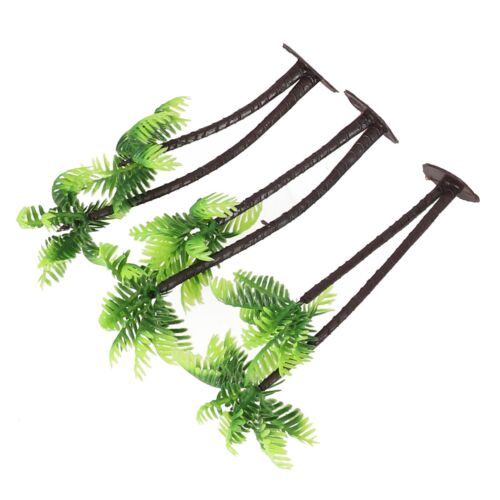 Plastic Coconut Palm Tree For Beach Scenery Aquarium Toy Decoration Ornaments - Picture 12 of 18