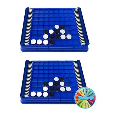 Reversi Strategie Brettspiel mit Aufbewahrung Schachfunktion tragbares Denkspiel