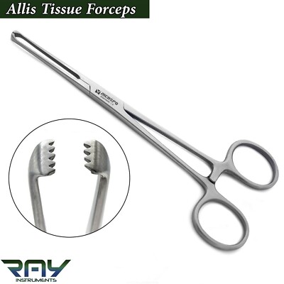 Allis Tissue Forceps Stainless Steel Surgical Clamps Gyneclogy Instruments