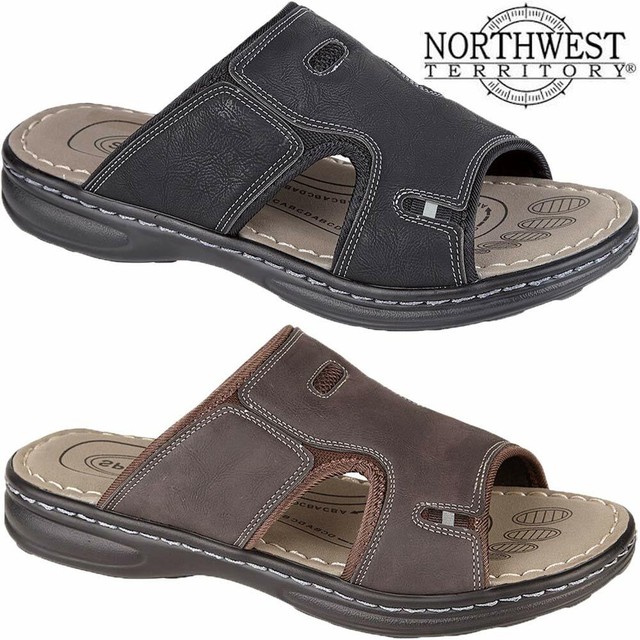 mens leather mule sandals
