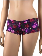 Exotic Dancewear Pole Shorts Cheeky Panties Boyshorts Bottom Stripper Rave yoga