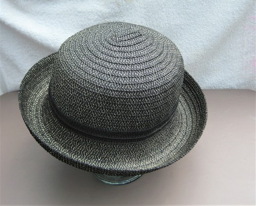 Liz Claiborne Rolled Brim Black \u0026 Shiny 