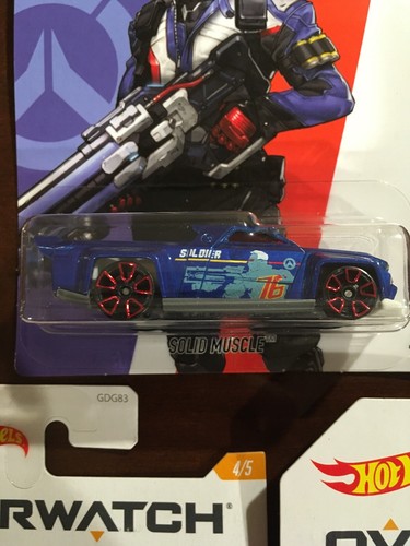 Hot Wheels Overwatch Complete Set Of 5 Roadhog D. Va Reinhardt Tracer Soldier:76 - Picture 3 of 6