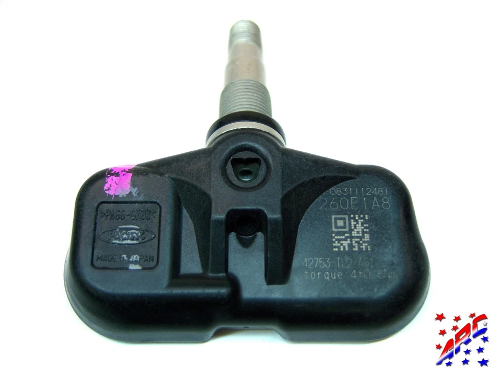 Sensor de presión de neumáticos completo genuino OEM Honda Acura TPMS STK TL2 107G Foto 2 de 2