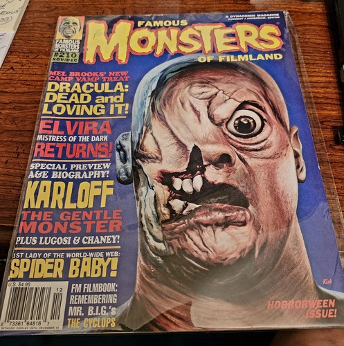 Famous Monsters of FilmLand #210 Nov/Dec 1995 Magazine Cyclops Cover Horrorween