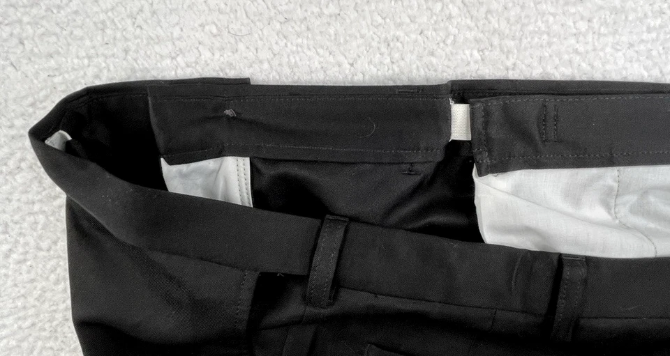 Shorts masculino Haggar super flexível cintura elástica 42 preto 9 polegadas costura interna - Imagem 4 de 4