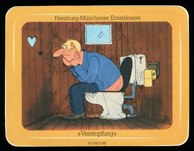 Advertising Sticker - Uli Stein Block Hamburg Munich Replacement Cash Register - 12x9cm