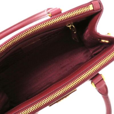 PRADA 2WAY ハンドバッグ 1BA896 SAFFIANO PRADA Hand Bag Nylon Saffiano Leather Nero Black BL0600