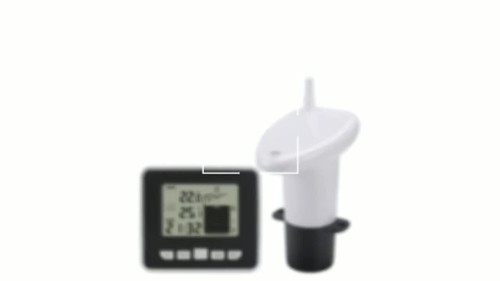 Ultrasonic Wireless Water Tank Liquid Depth Level Meter w/Temperature Display - Video 1 of 1
