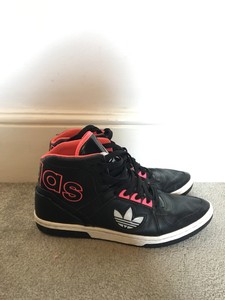 ladies black high top trainers