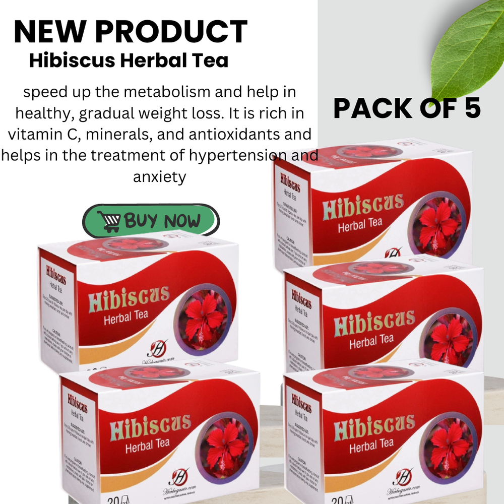 Natural Organic Hibiscus Herbal Tea - Refreshing and Antioxidant-Rich Blend