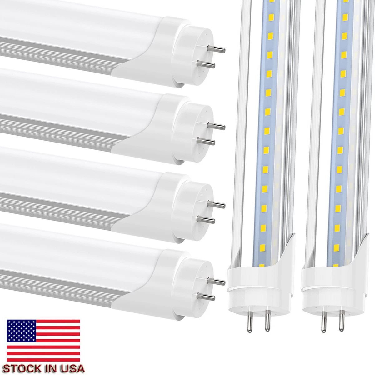 T8 8FT FA8 Base 40W 50W 4000K 5000K 6000K LED Shop Tube, 54 OFF