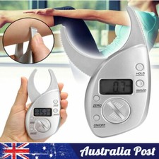 Body Fat Caliper Monitors Electronic Digital Body Fat Analyzer Skin Tester AU
