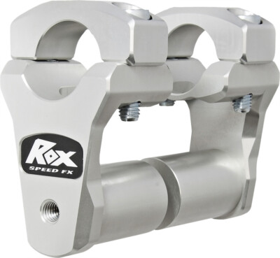 Rox Speed FX Pivoting Bar Risers 2'' Silver 1R-P2PPS10A