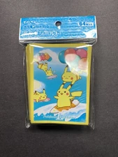Pokemon TCG Japanese Deck Shield Card Sleeves Pikachu (64) FREE SHIPPING