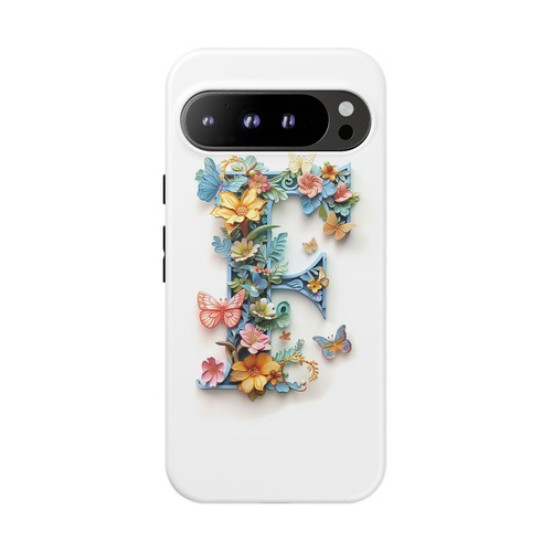 Floral Letter F Phone Case for iPhone, Samsung & Google Pixel - Picture 109 of 227