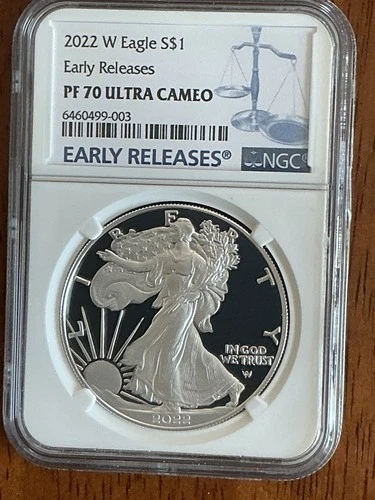 2022 W AMERICAN SILVER EAGLE NGC PF70 ULTRA CAMEO  “EARLY RELEASES”