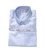 128 BROOKS BROTHERS - Blue NON-IRON MADISON Shirt - 16 - 34