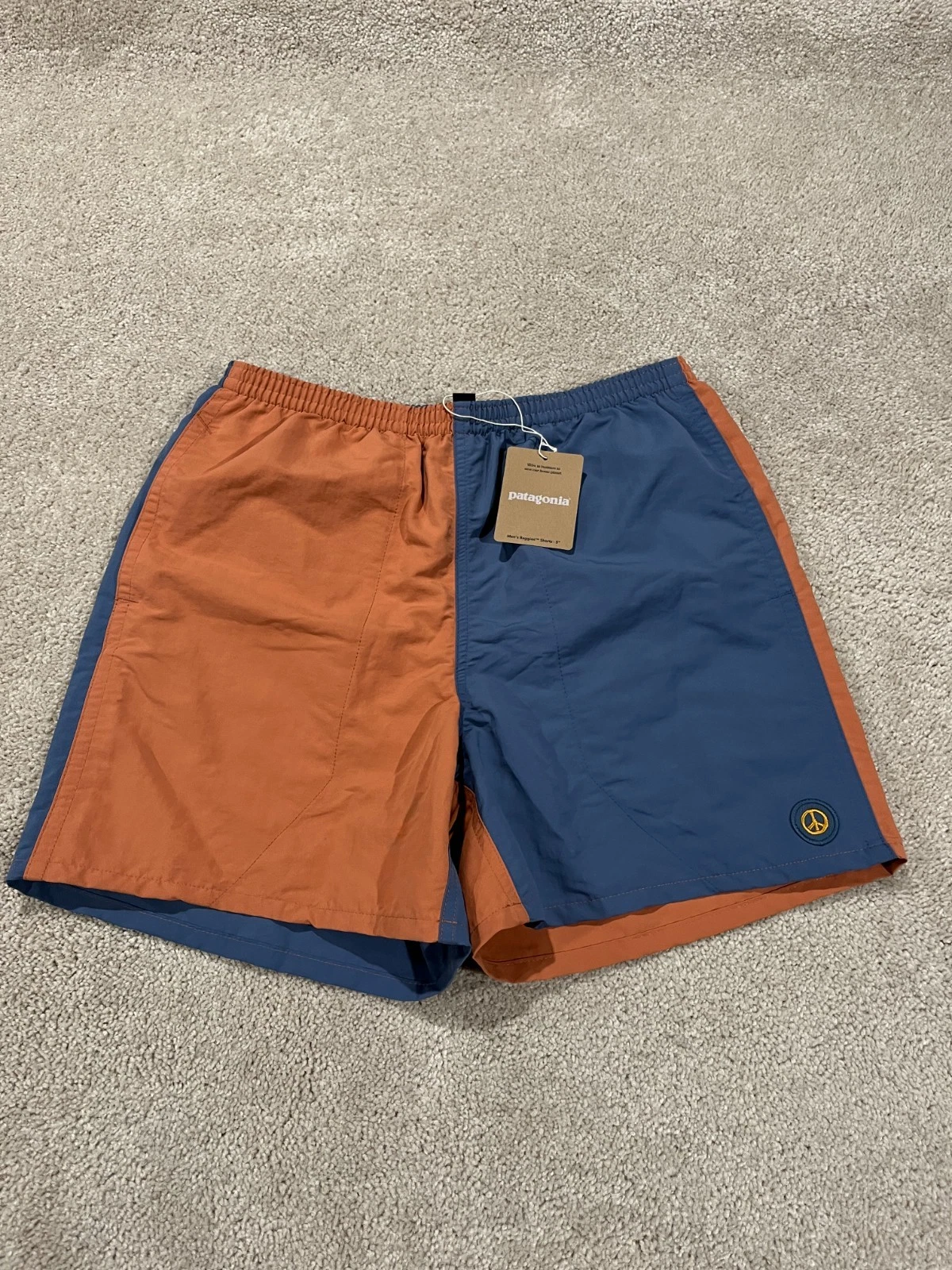 Patagonia Shorts Men Small Baggies 5" 57022 Outdoor Hiking Utility Lined Stretch