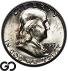 1955 Franklin Half Dollar, Full Bell Lines