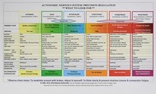 Image of Autonomic Nervous System Table Laminated Card Babette Rothschild