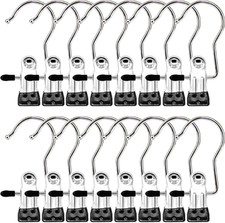 Boot Hangers Clips, 16 Pack Laundry Hooks Hanging Clips Clothes Pins Closet Hang