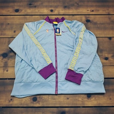 Nike NBA Los Angeles Lakers 75th Anniversary Jacket Mens XL Blue Purple Yellow