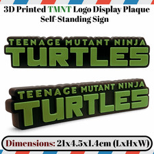 3D Printed TEENAGE MUTANT NINJA TURTLES Movie Logo Display Sign Fans Home Décor