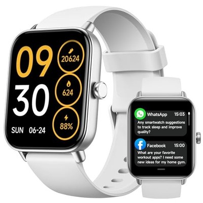 Smart Watches for Men,1.85'' HD Display Compatible iPhone/Android (Answer/Make