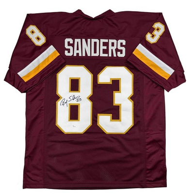 #ad Autographed Signed Ricky Sanders Washington Burgundy Football Jersey JSA COA $89.99