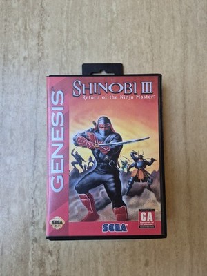 Shinobi III Return of the Ninja Master Sega Genesis Complete CIB 