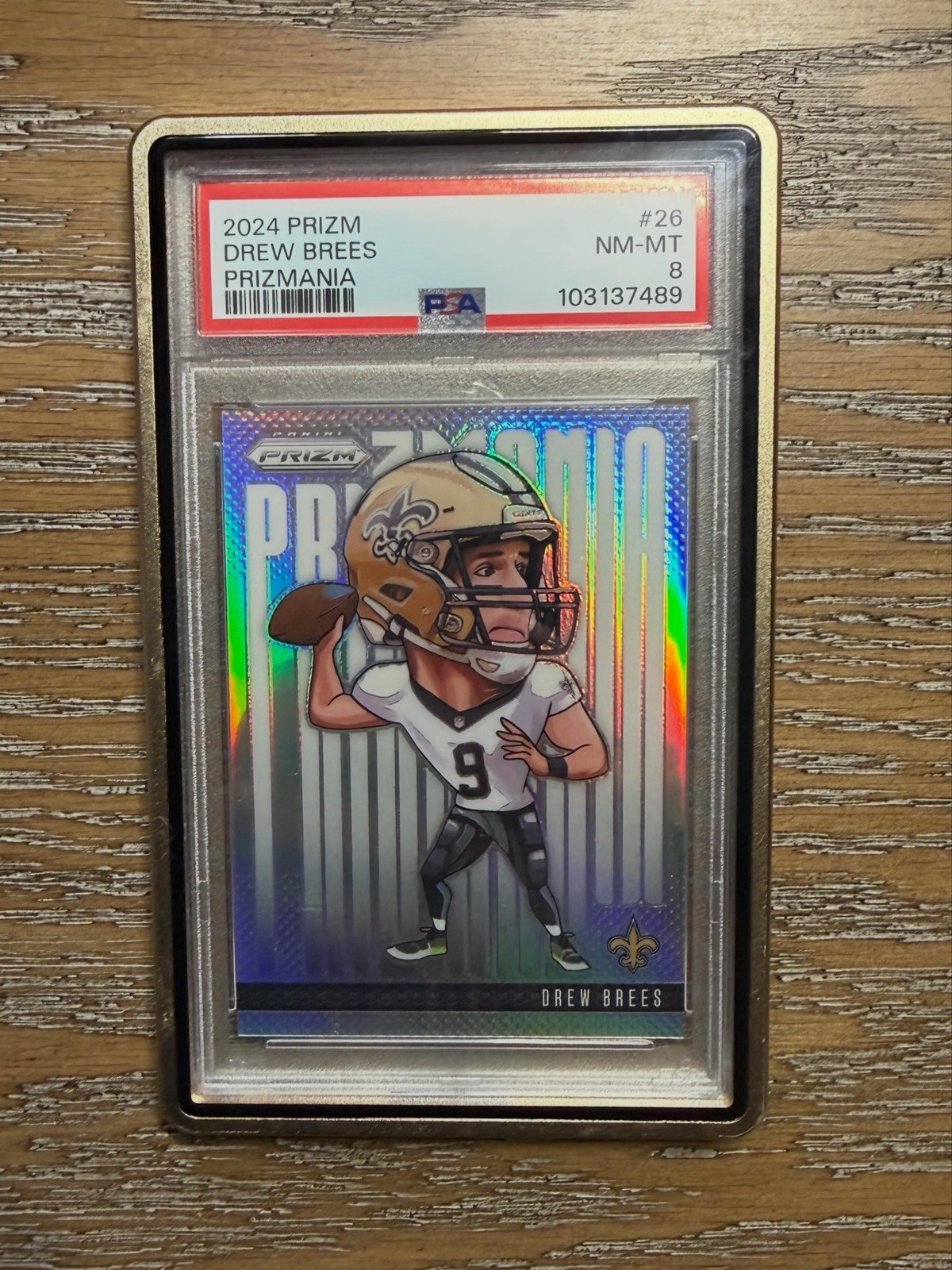 Drew Brees #26 (Football Cards 2024 Panini Prizm Prizmania) — is it worth grading?