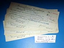 1909 assegni pennsylvania company 20 pz. alcune Numerazioni consecutive+Omaggio