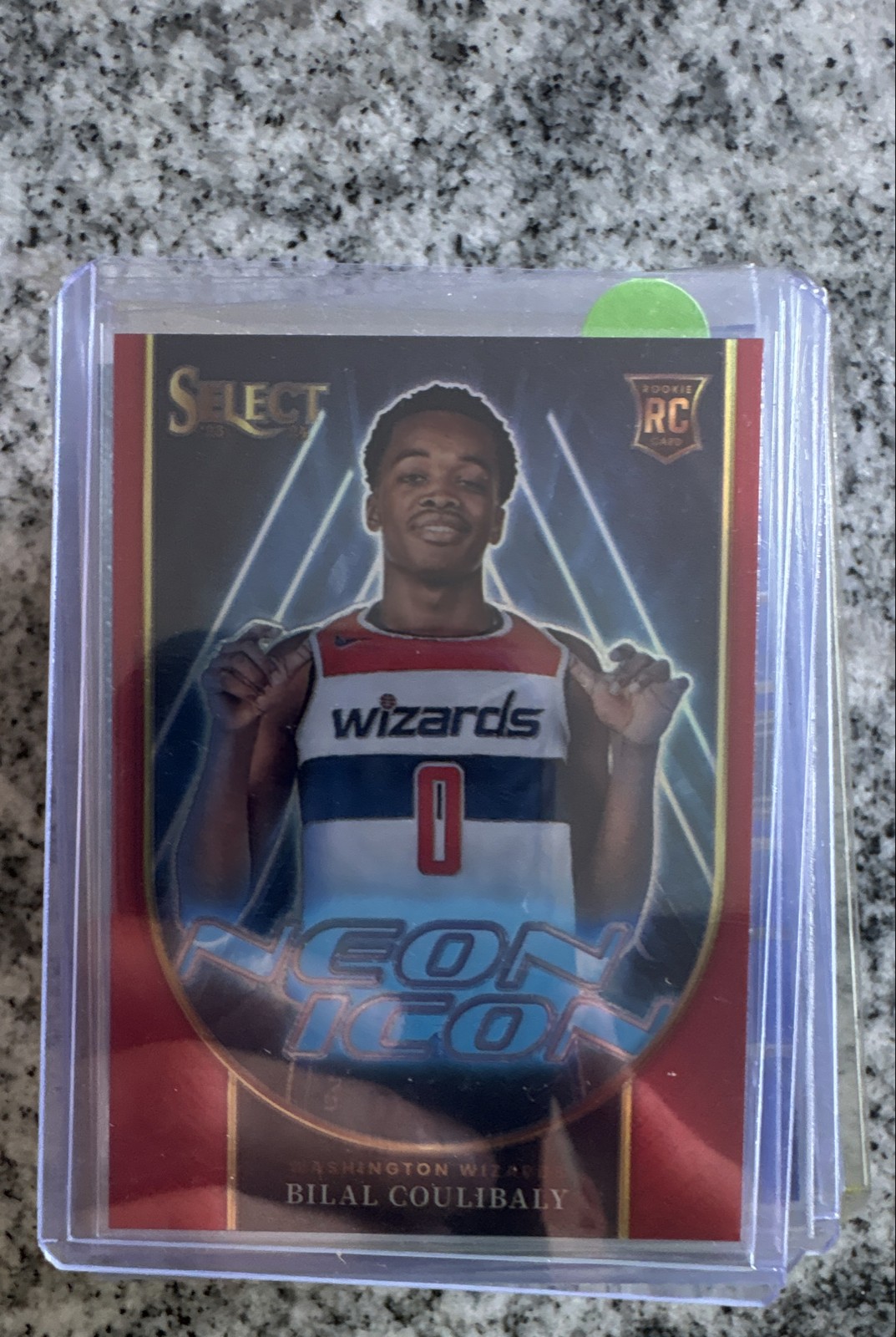2023-24 Panini Select - Neon Icons Bilal Coulibaly #9 Red Prizm (RC) Wizards