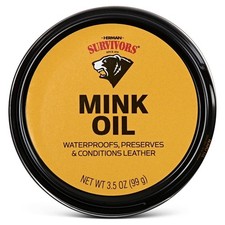 Mink Oil for Leather Conditioner and Waterproofing Shoe Care Treatment