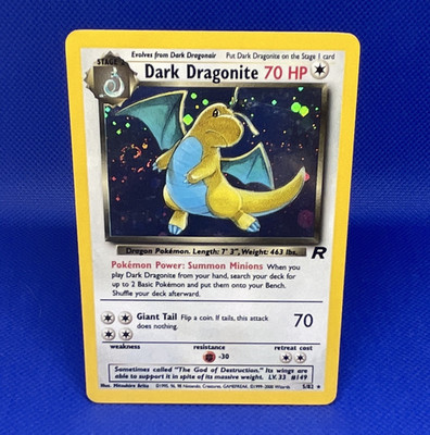 Pokemon TCG Dark Dragonite 5/82 Team Rocket Holo Rare English