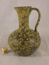 Vintage 60s / 70s  Keramik Vase Waechtersbach gelb Space Age Ära 14,5 cm