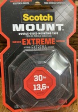 3M Scotch-Mount Extreme Double-Sided Mounting Tape 414H, 1" x 60"