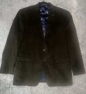 Lauren Ralph Lauren Corduroy Hunter GRN Blazer W Elbow Patches  Duck Lining 42L