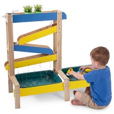 Sand Water Table for Toddlers, Fir Wood Montessori Sensory Play Activity Table