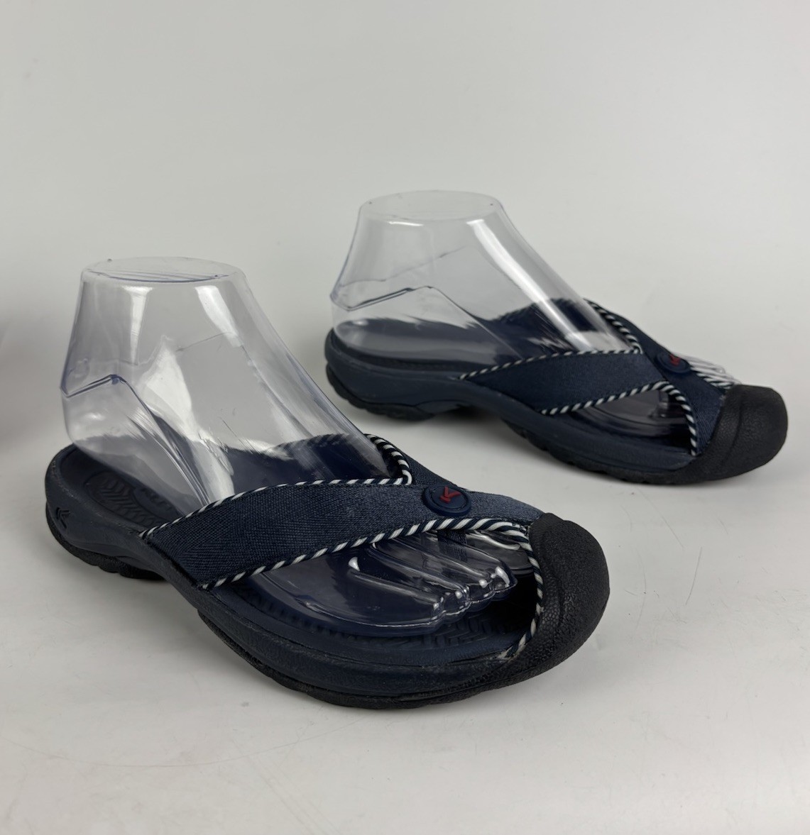 Sandali Keen Bali blu navy donna US 5 EU 35 slide impermeabili a righe