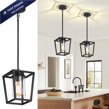 ZSMIHDOH 2 Pack Black Pendant Lights Kitchen Island, 2-Pack,