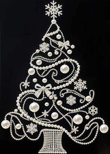 Christmas Tree Pearl Dots Diamond Art Kit for Adults DIY Craft
