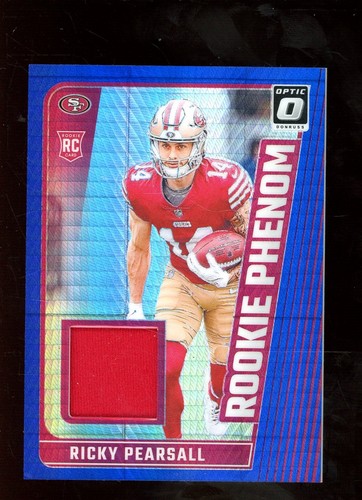 2024 Donruss Optic Rookie Phenom Blue Hyper Ricky Pearshall RC Rookie Patch
