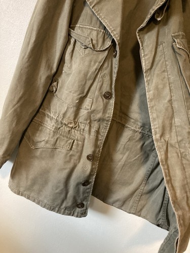 Vintage 1940s Military US Army M-43 M-1943 Field Jacket WW II S/M fit - Picture 3 of 9