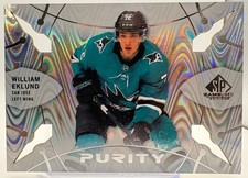 2022-23 SP Game Used William Eklund Purity Sharks P-34 Insert