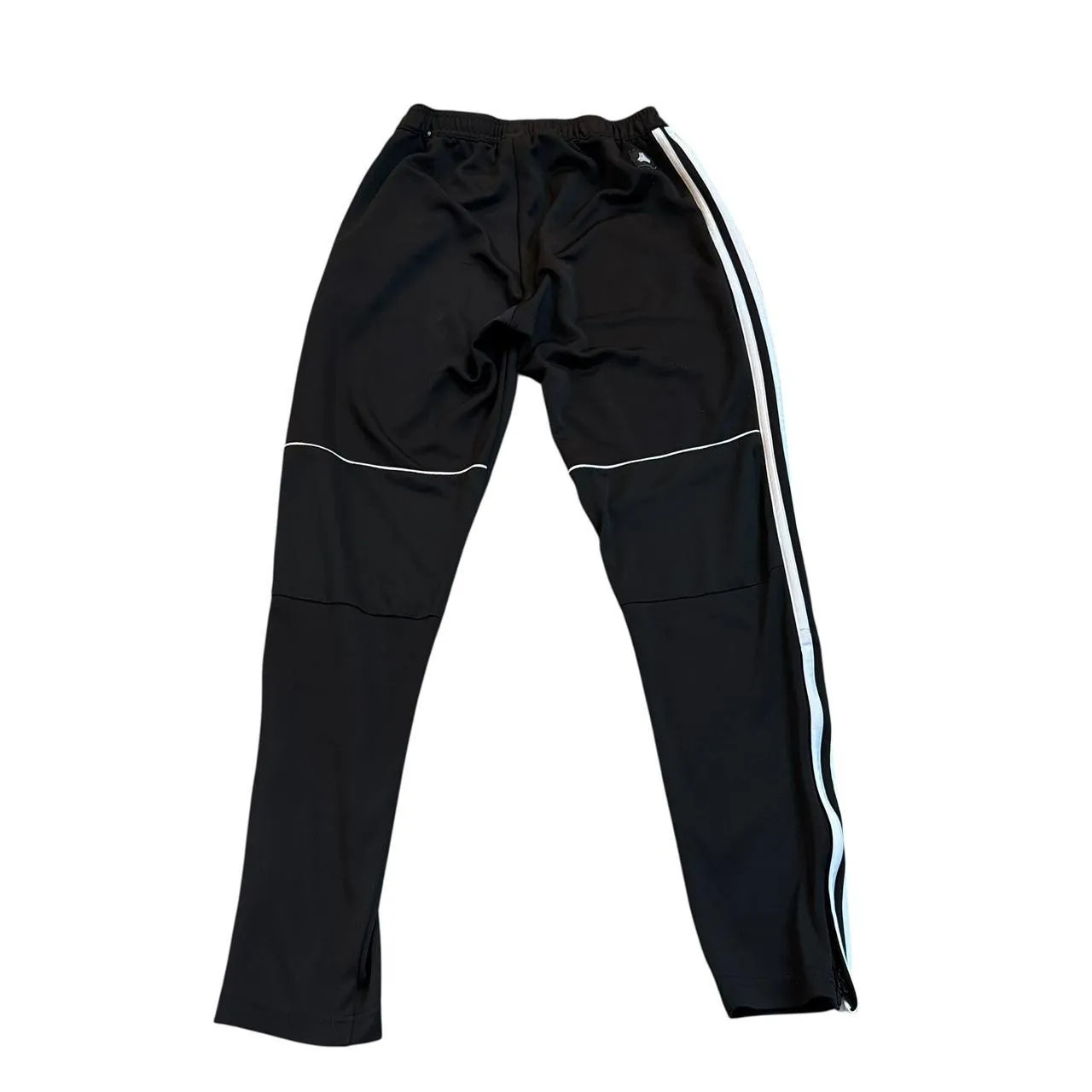 Black Adidas joggers sweatpants trousers with embroidered logo image 5
